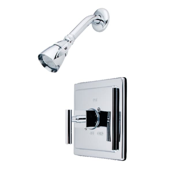 Shower Faucet, 2, Wall Mount, Polished Chrome